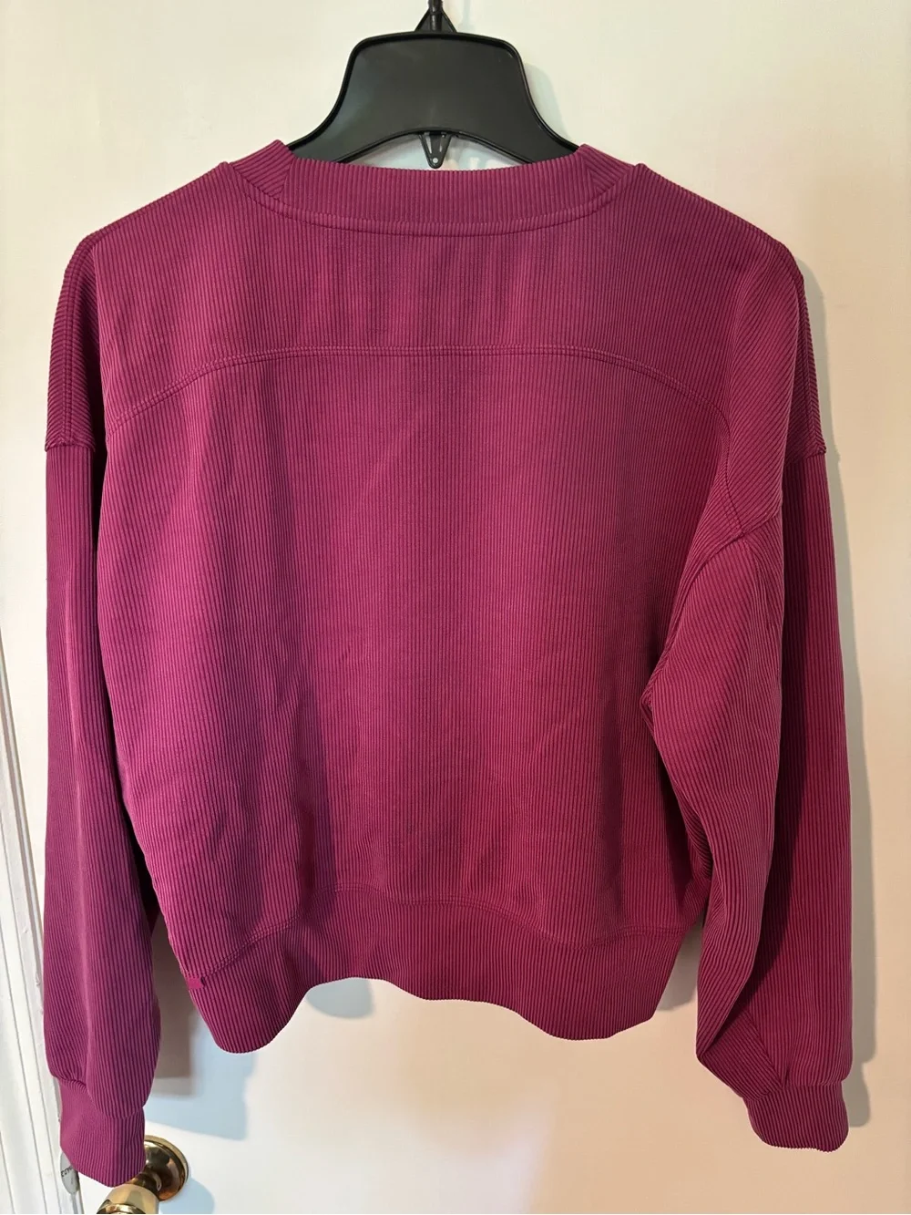 lululemon athletica Ribbed Crewneck Sweatshirt - Berry
